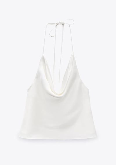 Satin Crop Top from Zara