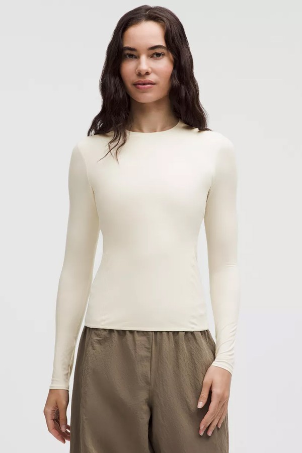 Wundermost Ultra-Soft Nulu Crewneck Long-Sleeve Shirt