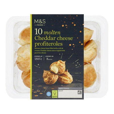 Molten Cheddar Cheese Profiteroles from M&S 