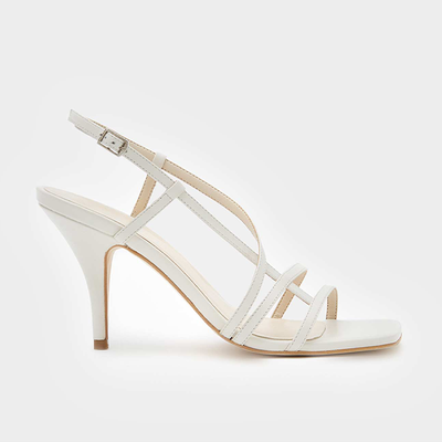 Perrie White Heeled Sandals from Mint Velvet