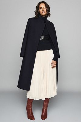 Wool Blend Longline Coat