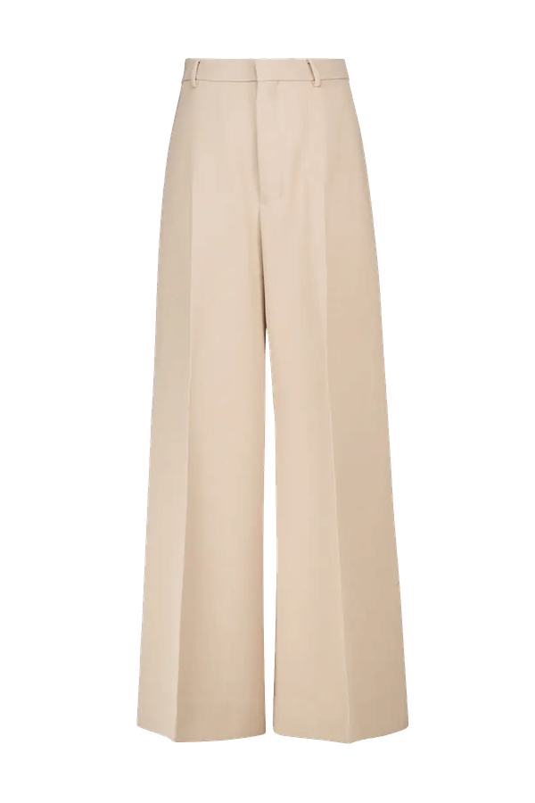 Virgin Wool Wide-Leg Pants from Ami Paris