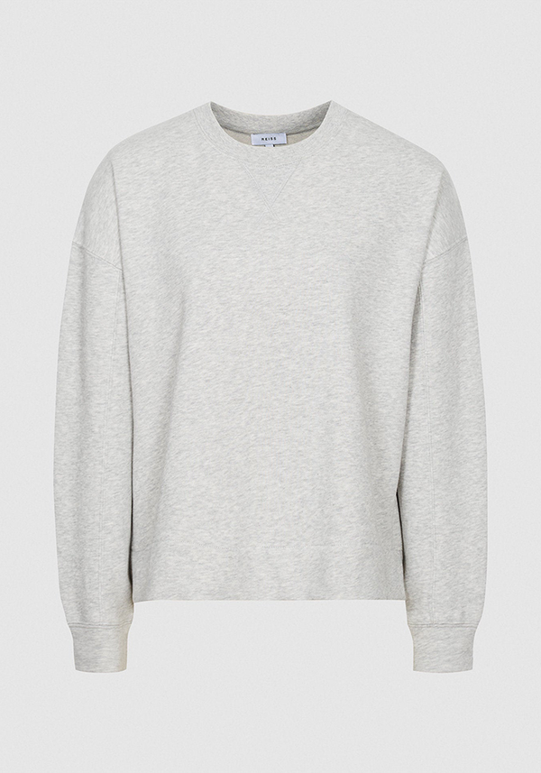 Brooke Grey Relaxed Loungewear Sweatshirt