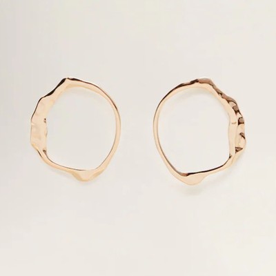 Twisted Hoop Earrings from Mango