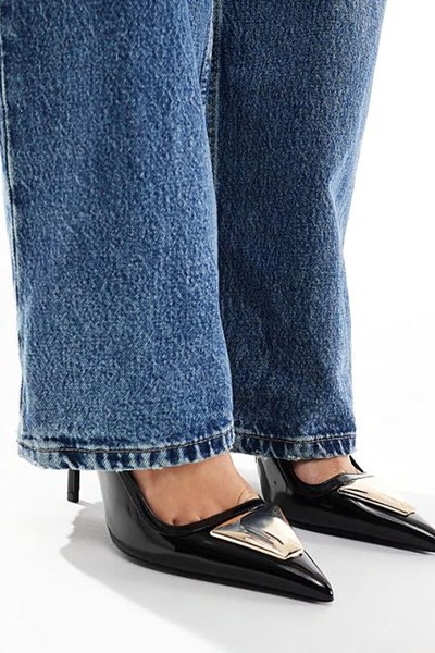 Pardon Trim Detail Slingback High Heeled Shoes from ASOS DESIGN