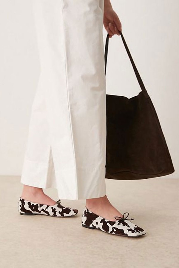Lotus Premium Suede Ballets from ASOS
