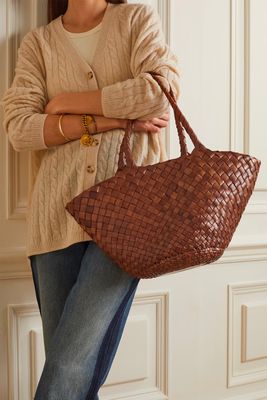 Egola Woven Leather Tote from Dragon Diffusion