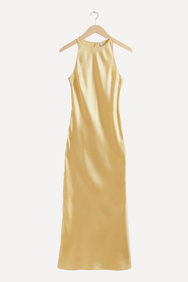 Slim Satin Midi Dress from & Other Stories