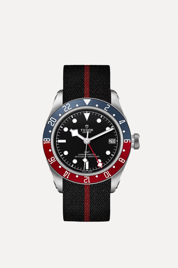 Black Bay GMT 41mm Steel Case Fabric Strap Watch from Tudor