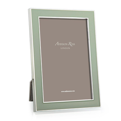Pale Green Enamel Silver Frame from Addison Ross
