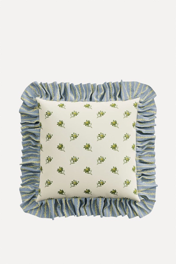Tuileries Frilly Square Cushion from Sanderson
