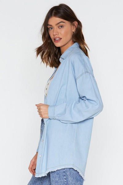 Chambray Of Hope Oversized Shirt