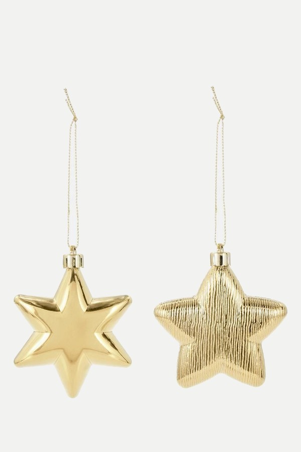 2pk Christmas Star Hanging Decoration 