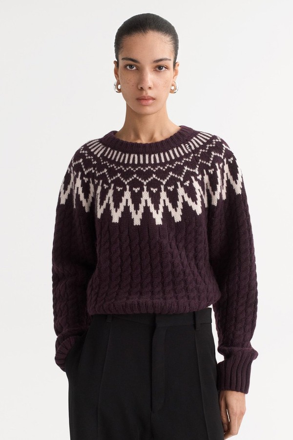 Fair Isle Cable Knit from Soft Goat