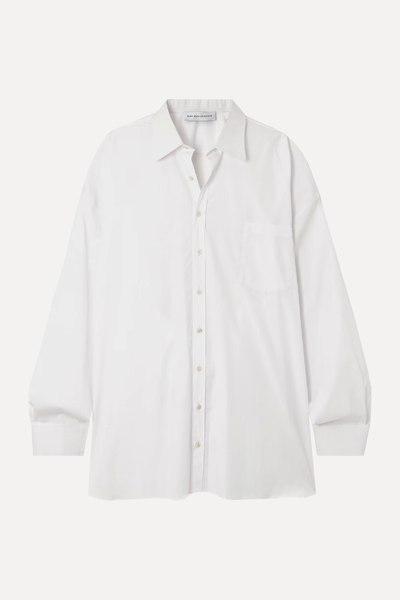 Oversized Cotton-Poplin Shirt