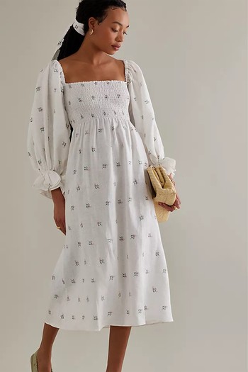 Atlanta Linen Midi Dress from Sleeper