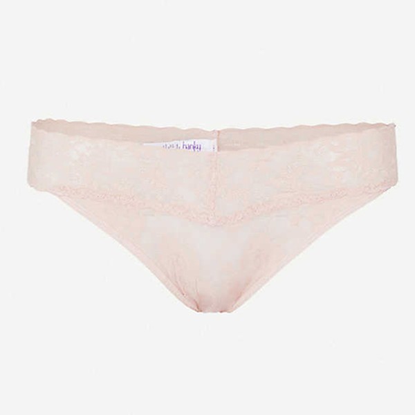 Signature Original Stretch-Lace Thong in Chai from Hanky Panky