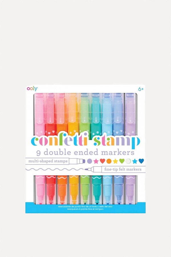 9 Double Ended Confetti Stamp Marker Pens from Ooly