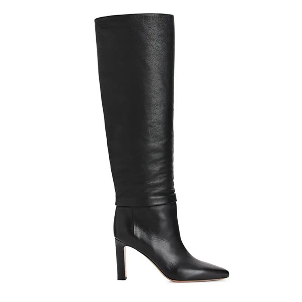 Knee-High Slouch Leather Boots from Arket