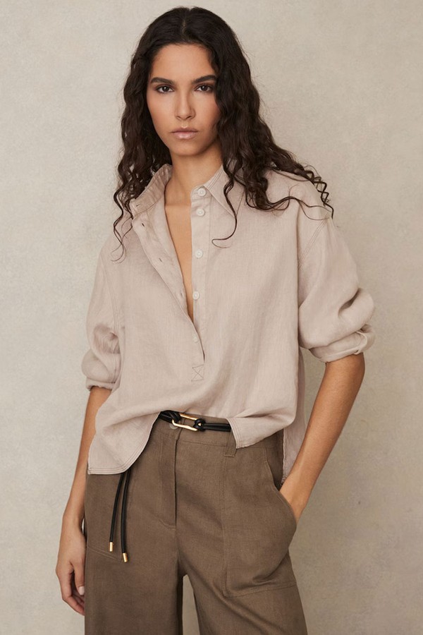 Nova Relaxed Long-Sleeve Shirt from Reiss