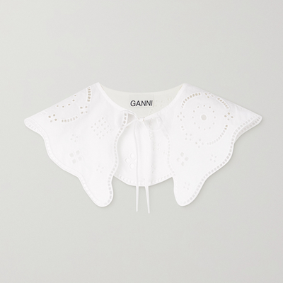 Broderie Anglaise Organic Cotton Collar from Ganni