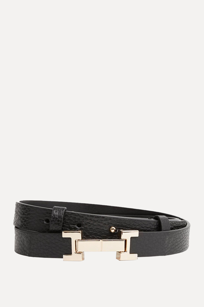 Hayley Hinged-Buckle Leather Belt from Reiss 