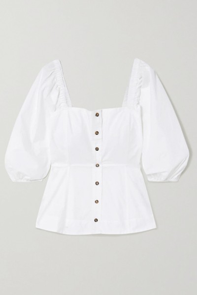 Organic Cotton-Poplin Blouse from Ganni