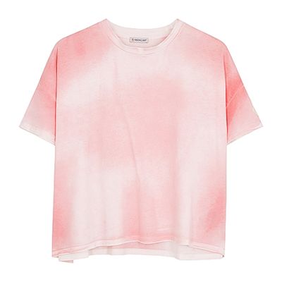 Pink Tie-Dye Cotton T-Shirt from Monclear