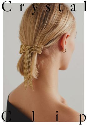Gold-Tone Crystal Hair Clip, £240 | Rosantica