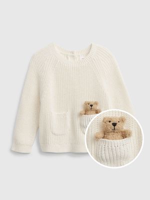 Baby Sweater with Pocket Brannan Bear