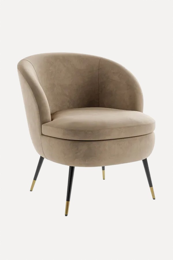 Marcie Luxe Velvet Cocktail Chair