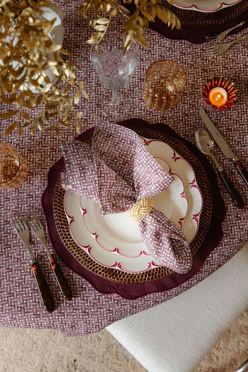 Set Of 4 Braided Napkin Rings from Rebecca Udall