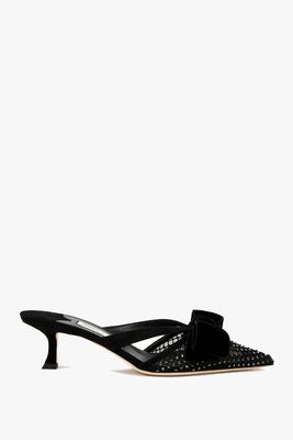 Flaca 50 Embellished Suede Mules from Jimmy Choo