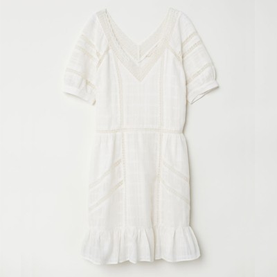 Cotton V Neck Dress from H&M 