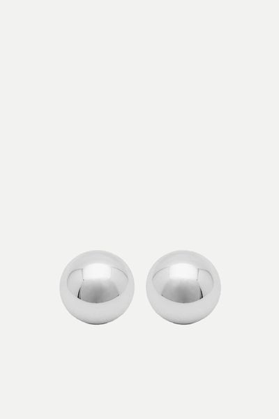 Round Silver Earrings from Pull & Bear