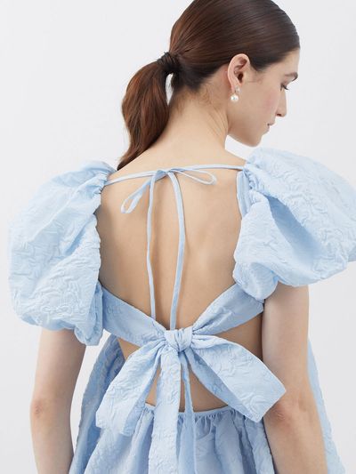 Susanne Puff Sleeve Matelassé Mini Dress, £650 (was £1,300) | Cecilie Bahnsen