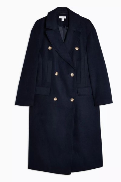 Navy Longline Coat