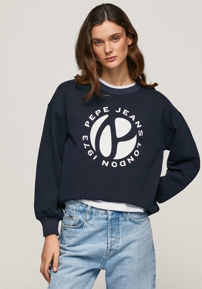 Circular Logo Cotton Jumper