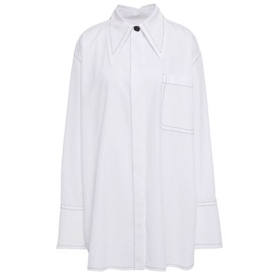 Embroidered Cotton-Poplin Shirt from Marni