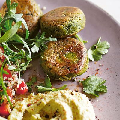 Quinoa Tabbouleh With Spinach Falafel