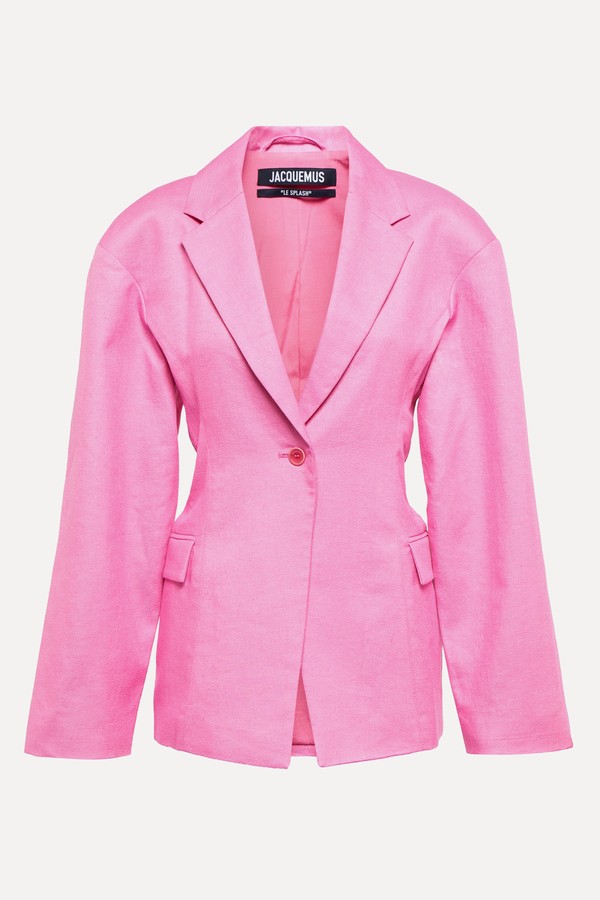 La Veste Fresa Linen Blend Blazer from Jacquemus