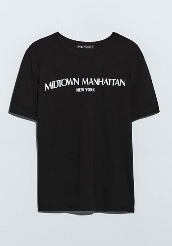 T-Shirt With Front Slogan from Zara