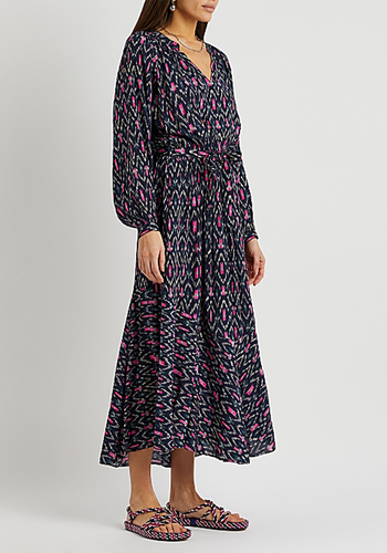 Arbela Printed Satin Maxi Dress from Isabel Marant Étoile