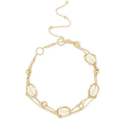 Gold Plated Resin And Shell Choker from Ellery