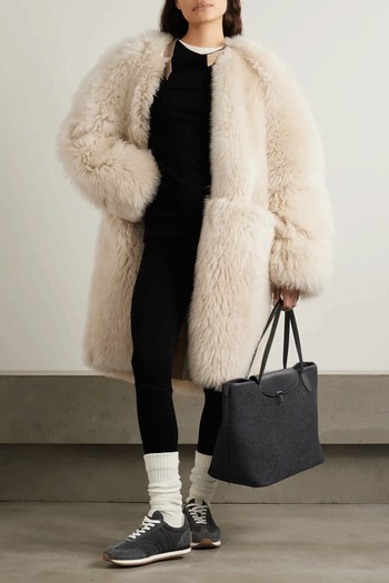 Avalan Reversible Shearling Coat from TOTEME