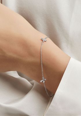 Pavé Butterfly Diamond Petite Bracelet