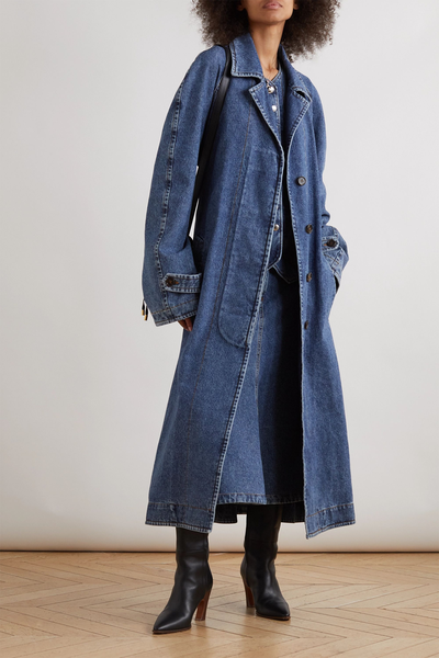 Oversized Denim Trench Coat from Chloé