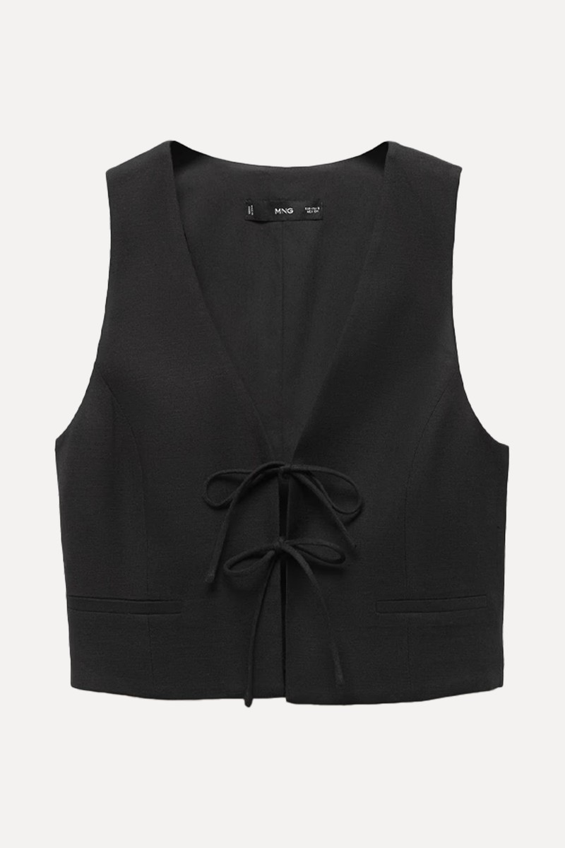 Gilet With Tie Closure from Mango