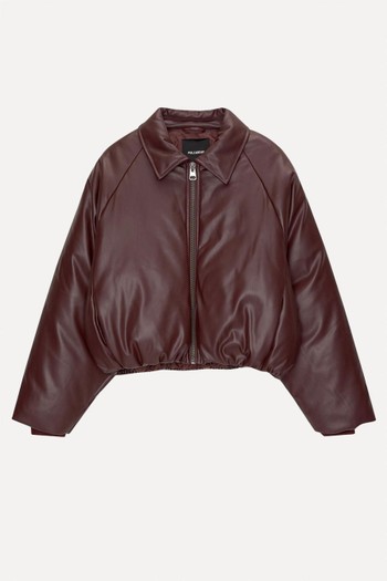 Faux Leather Bomber Jacket from Pull & Bear