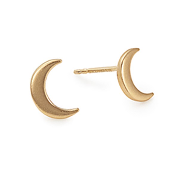 Moon Post Earrings
